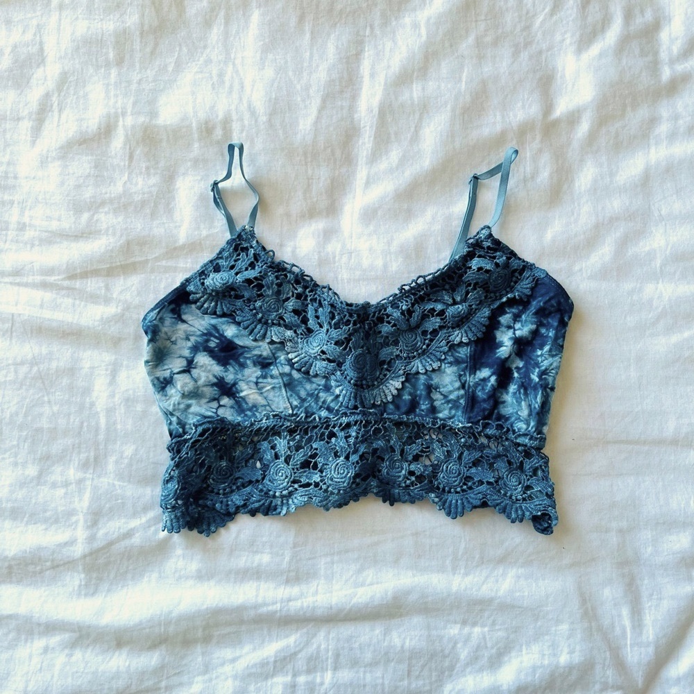Crocheted TieDye Crop Top